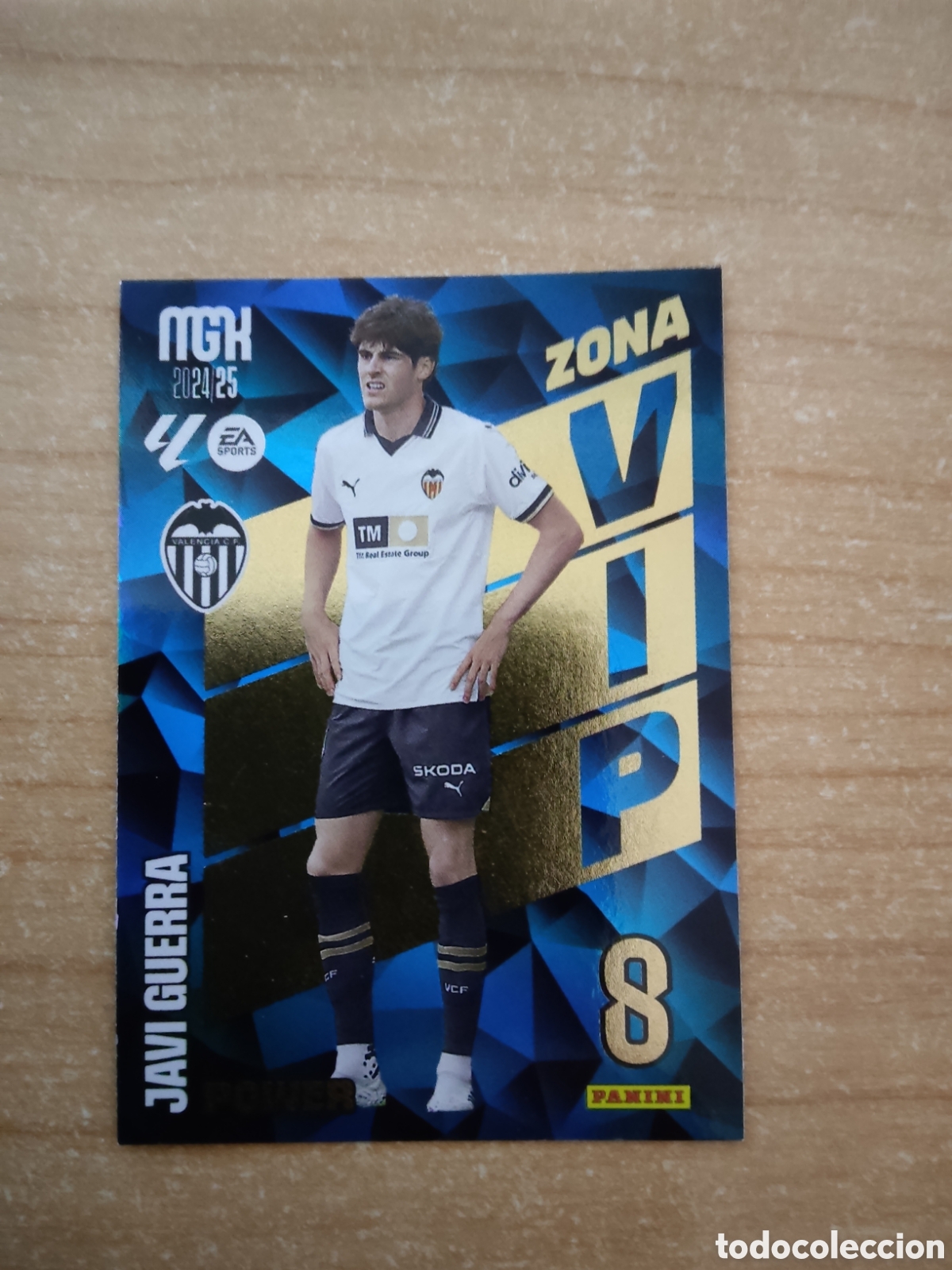 Cromos de f&uacute;tbol: 395 JAVI GUERRA ZONA VIP POWER VALENCIA MEGACRACKS 2024 2025
