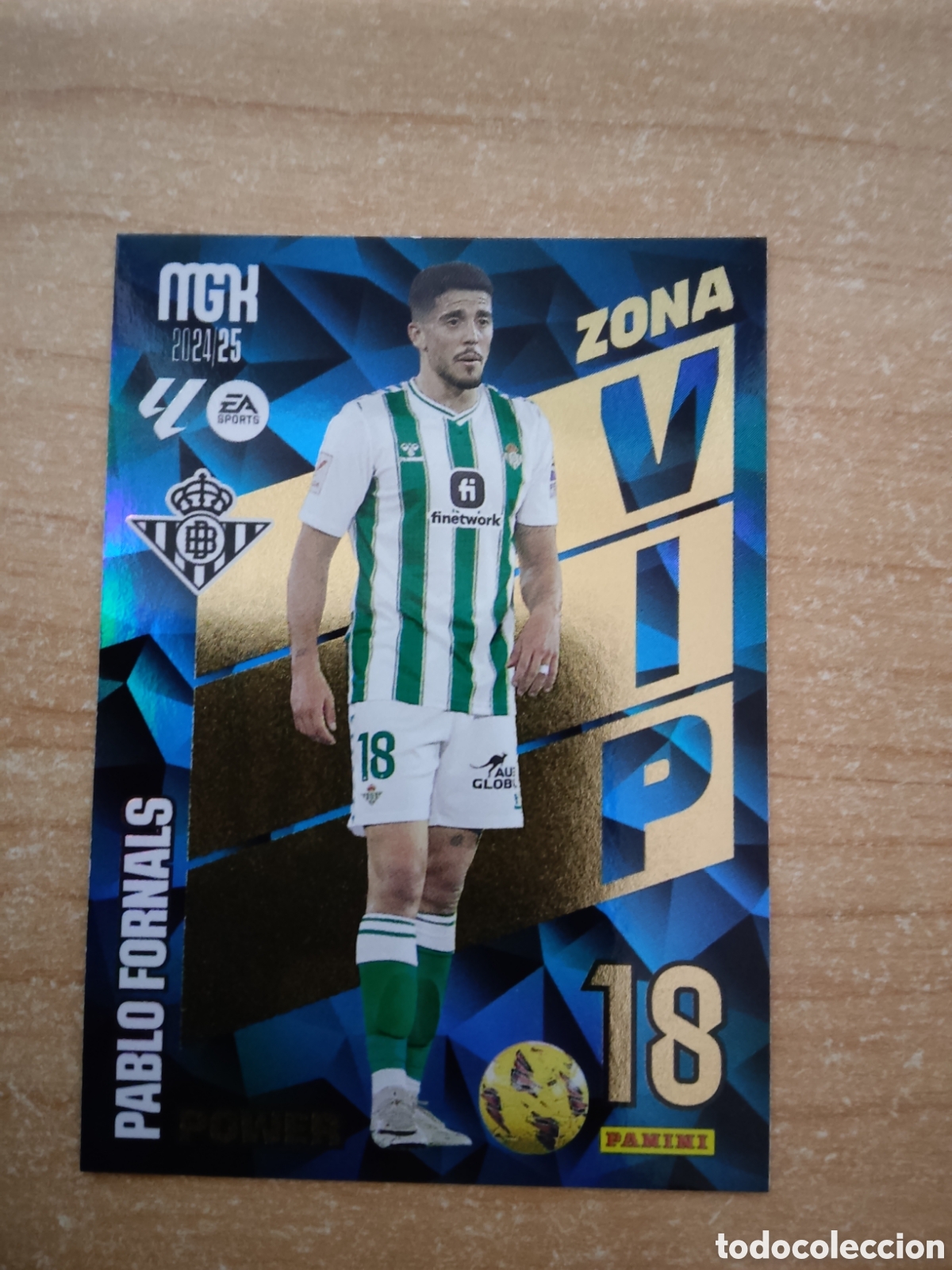 Cromos de f&uacute;tbol: 401 PABLO FORNALS ZONA VIP POWER REAL BETIS MEGACRACKS 2024 2025