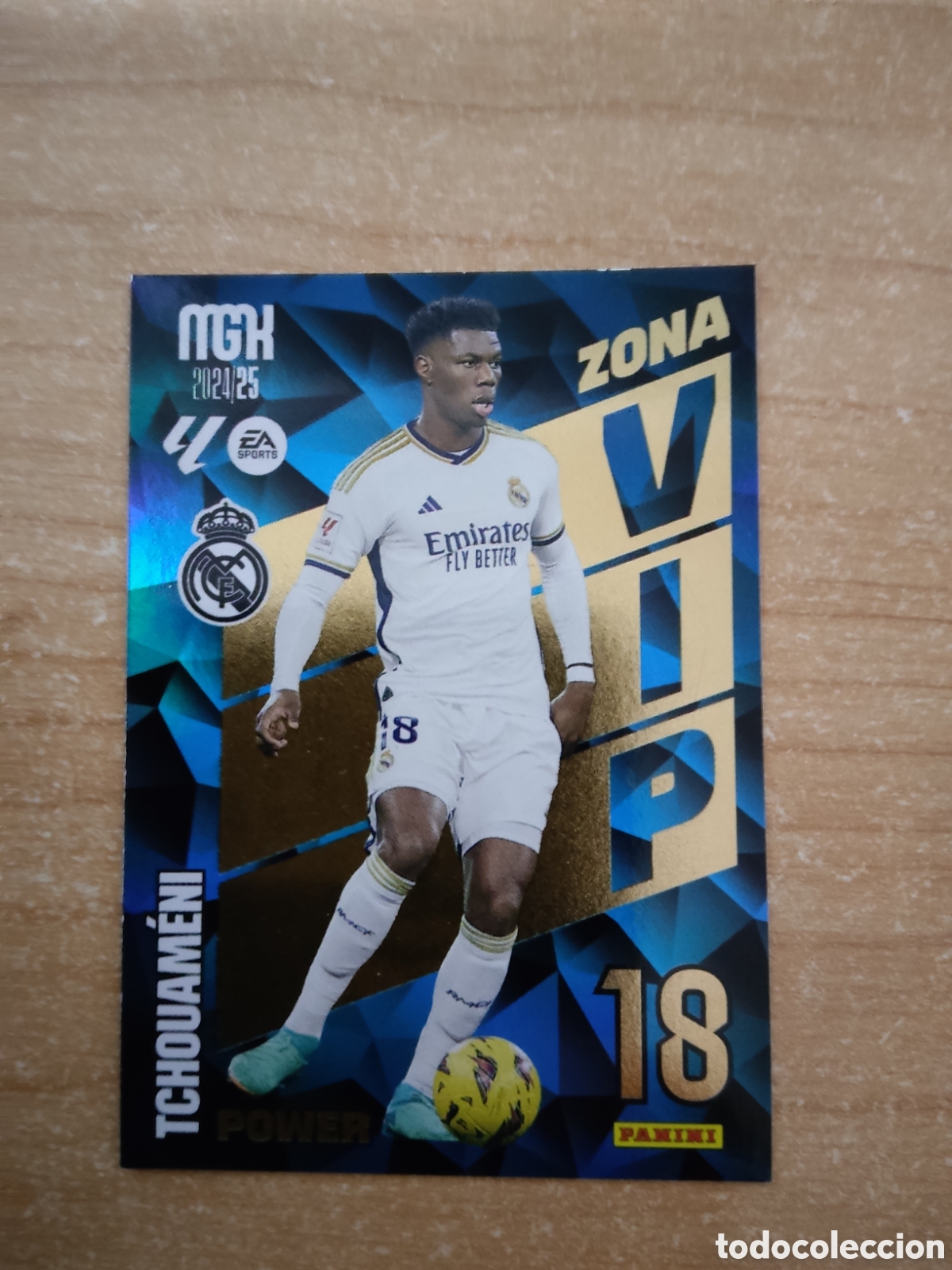 Cromos de f&uacute;tbol: 404 TCHOUAMENI ZONA VIP POWER REAL MADRID MEGACRACKS 2024 2025