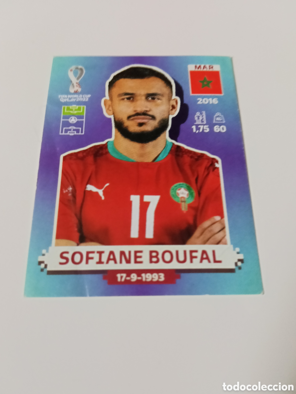 Cromos de f&uacute;tbol: Sofiane Boufal - Qatar 2022