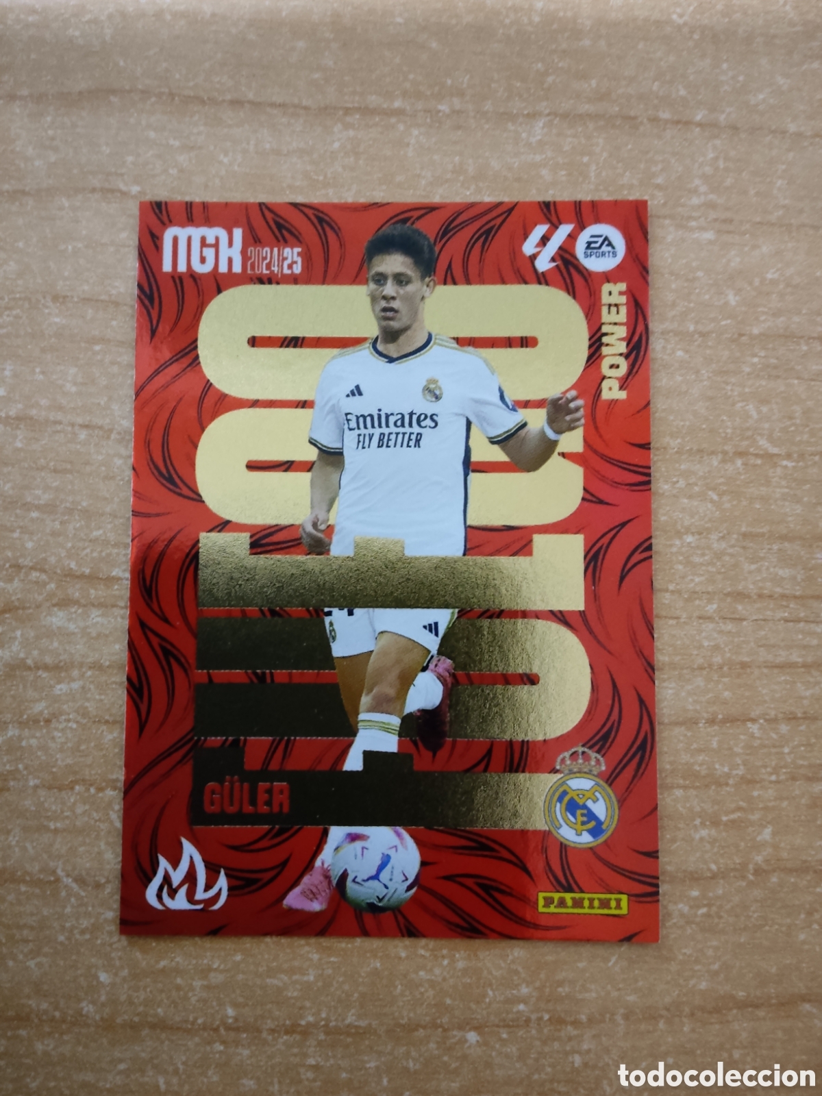 Cromos de f&uacute;tbol: 380 ARDA G&Uuml;LER FUEGO POWER REAL MADRID MEGACRACKS 2024 2025