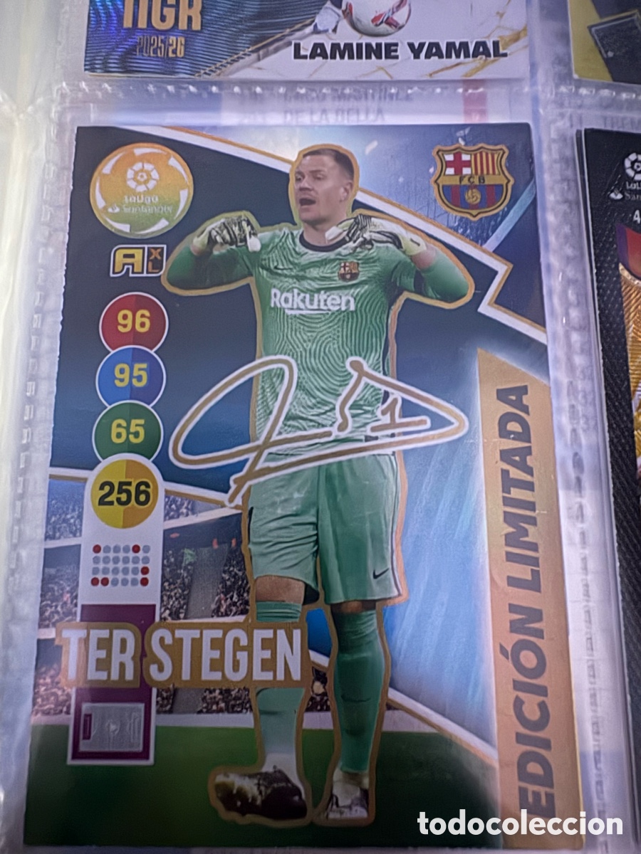 Cromos de f&uacute;tbol: Ter Stegen Edici&oacute;n Limitada Firmada Barcelona Adrenalyn 2020/21
