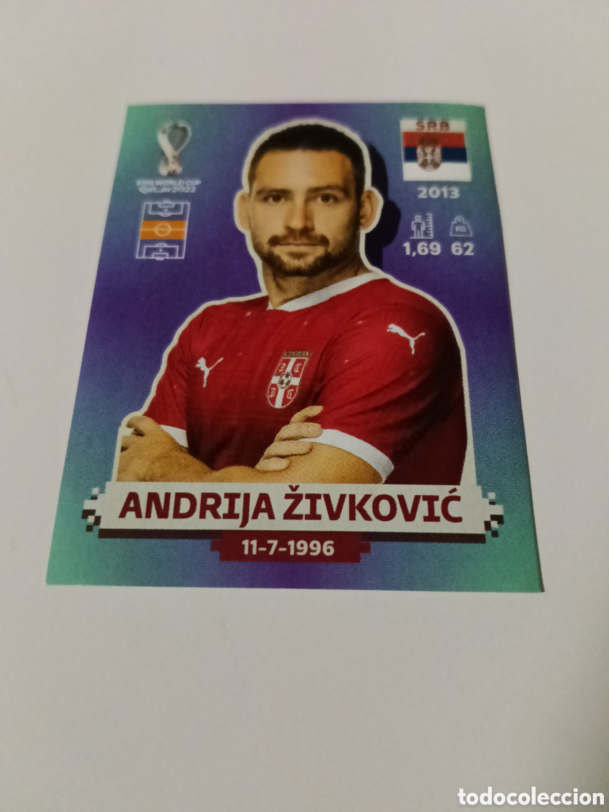 Cromos de f&uacute;tbol: Andrija Zivković - Qatar 2022