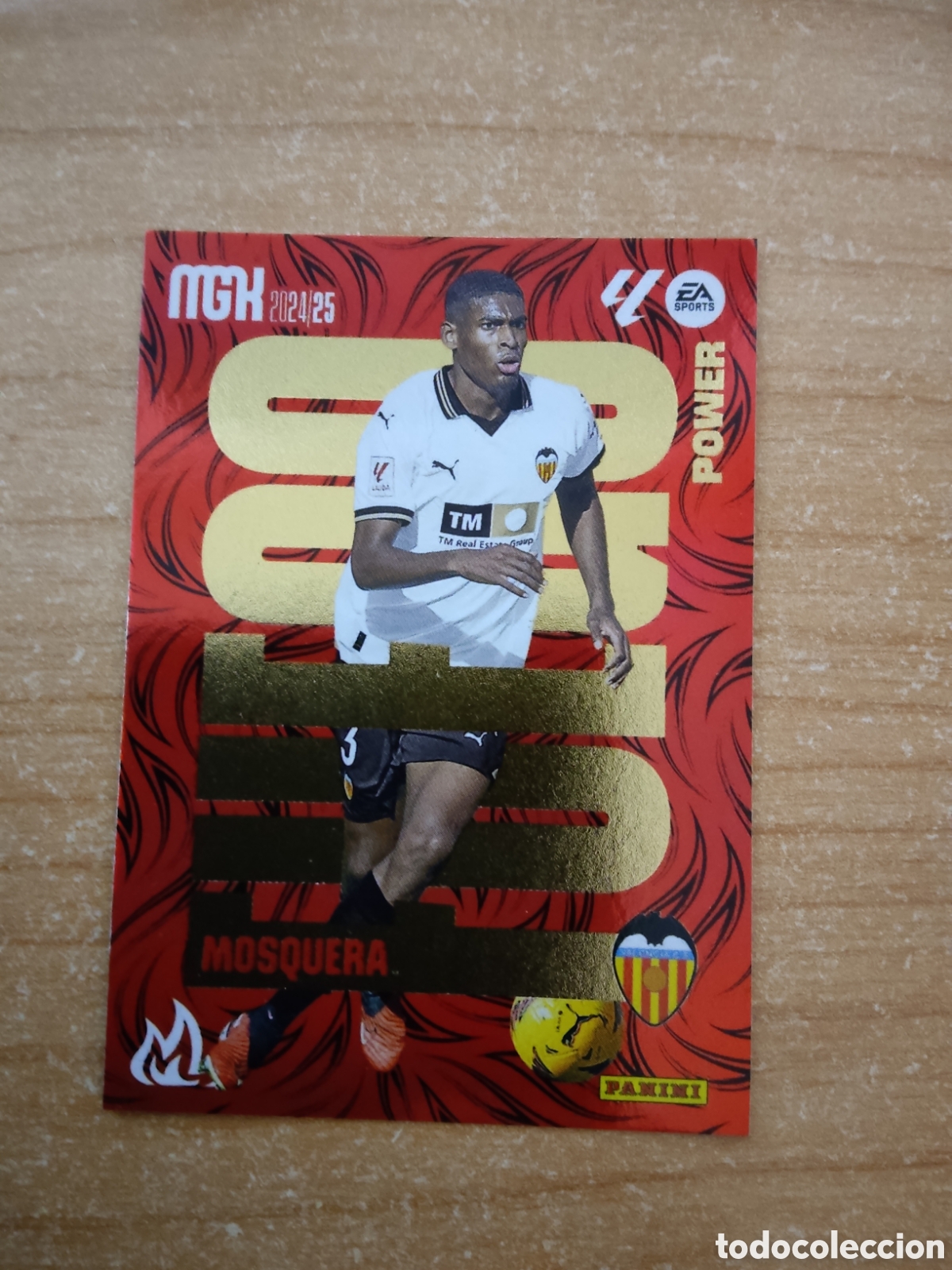 Cromos de f&uacute;tbol: 385 MOSQUERA FUEGO POWER VALENCIA MEGACRACKS 2024 2025