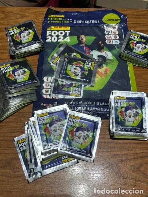 Cromos de f&uacute;tbol: FOOT 2024 Album + 100 sobres cerrados, liga francesa panini