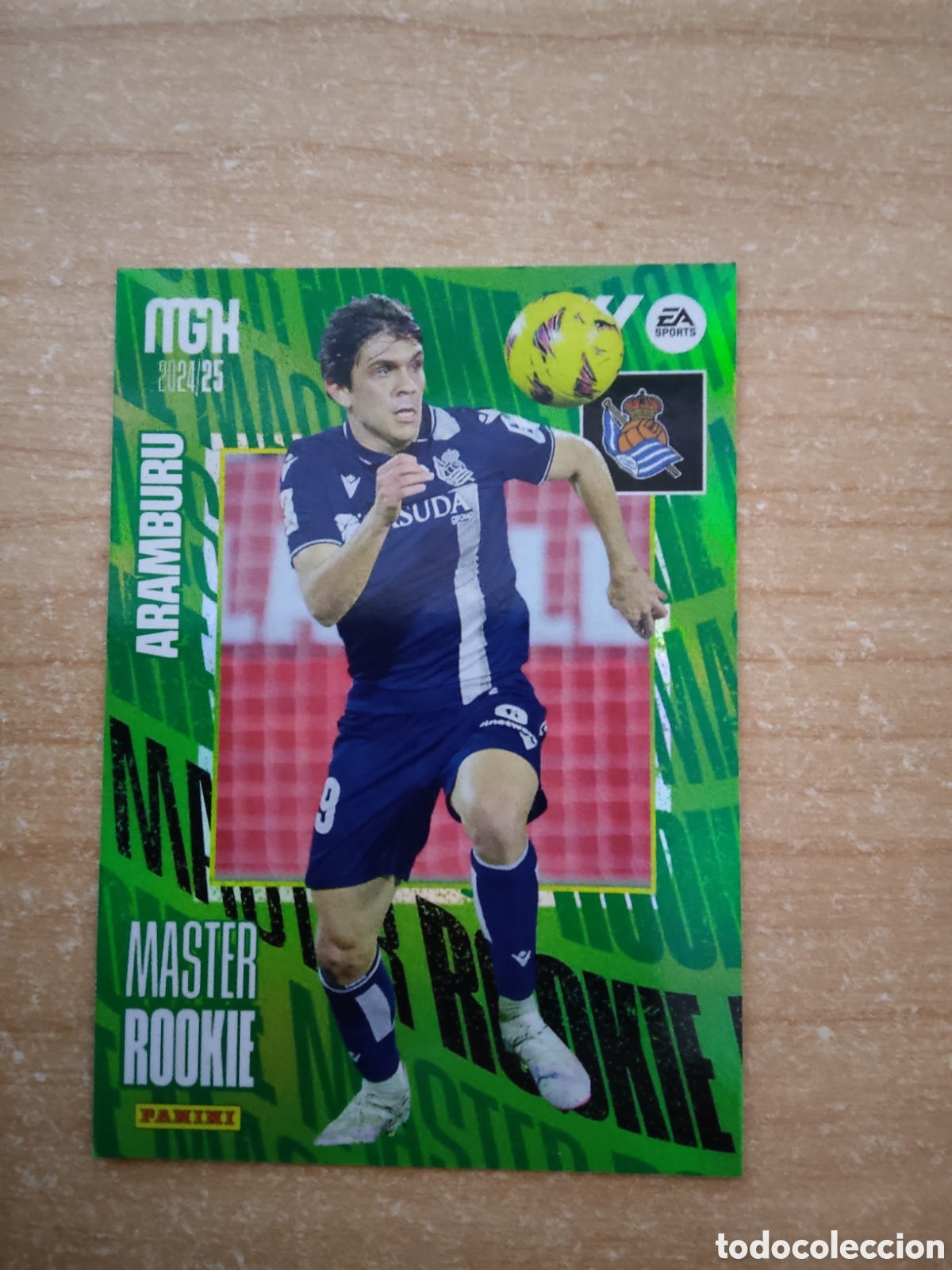 Cromos de f&uacute;tbol: 407 ARAMBURU MASTER ROOKIE REAL SOCIEDAD MEGACRACKS 2024 2025