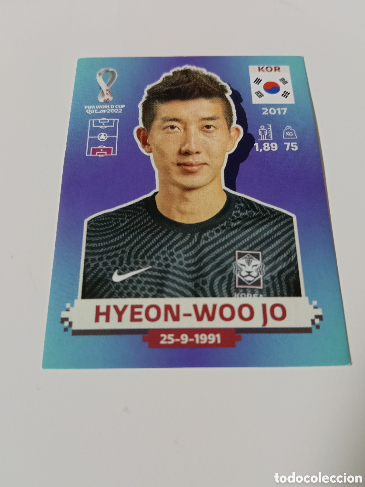 Cromos de f&uacute;tbol: Hyeon-Woo Jo - Qatar 2022