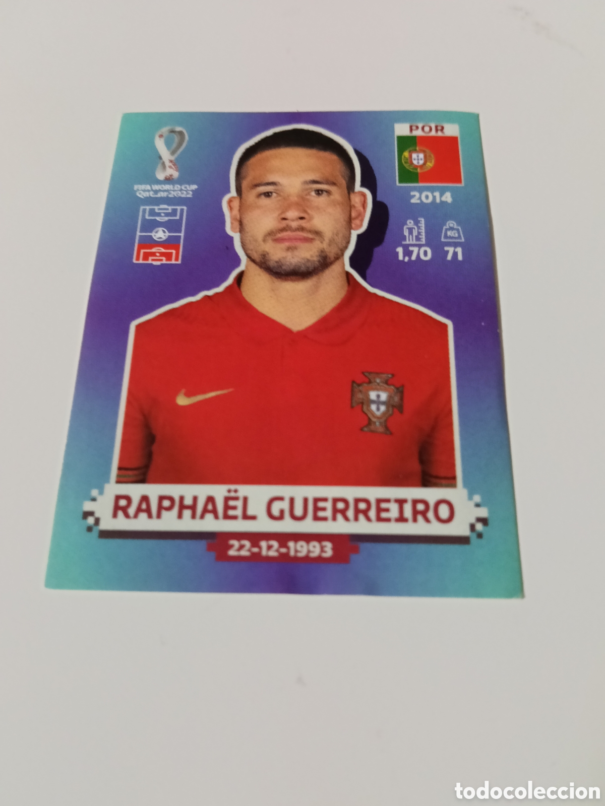 Cromos de f&uacute;tbol: Rapha&euml;l Guerreiro - Qatar 2022