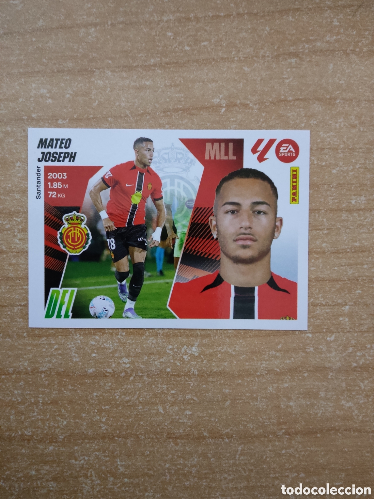 Cromos de f&uacute;tbol: 33 MATEO JOSEPH ULTIMO FICHAJE MALLORCA LIGA ESTE 2025 2026