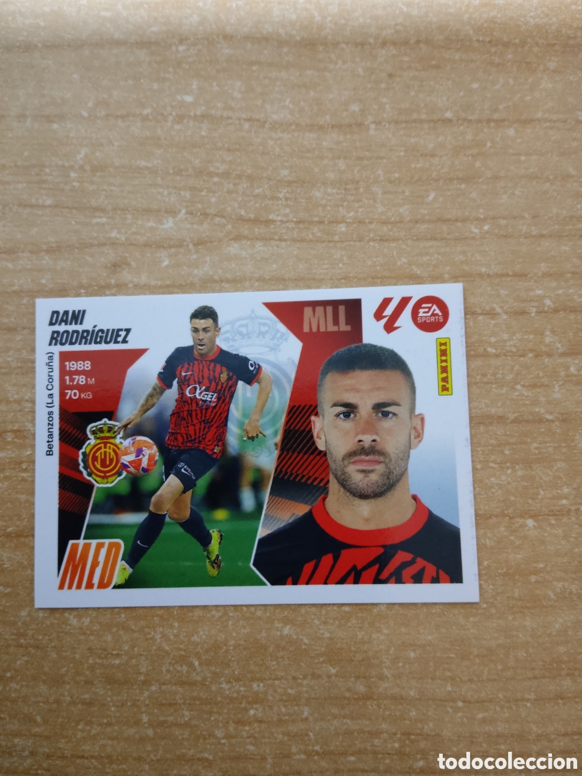 Cromos de f&uacute;tbol: 15 DANI RODRIGUEZ MALLORCA LIGA ESTE 2025 2026
