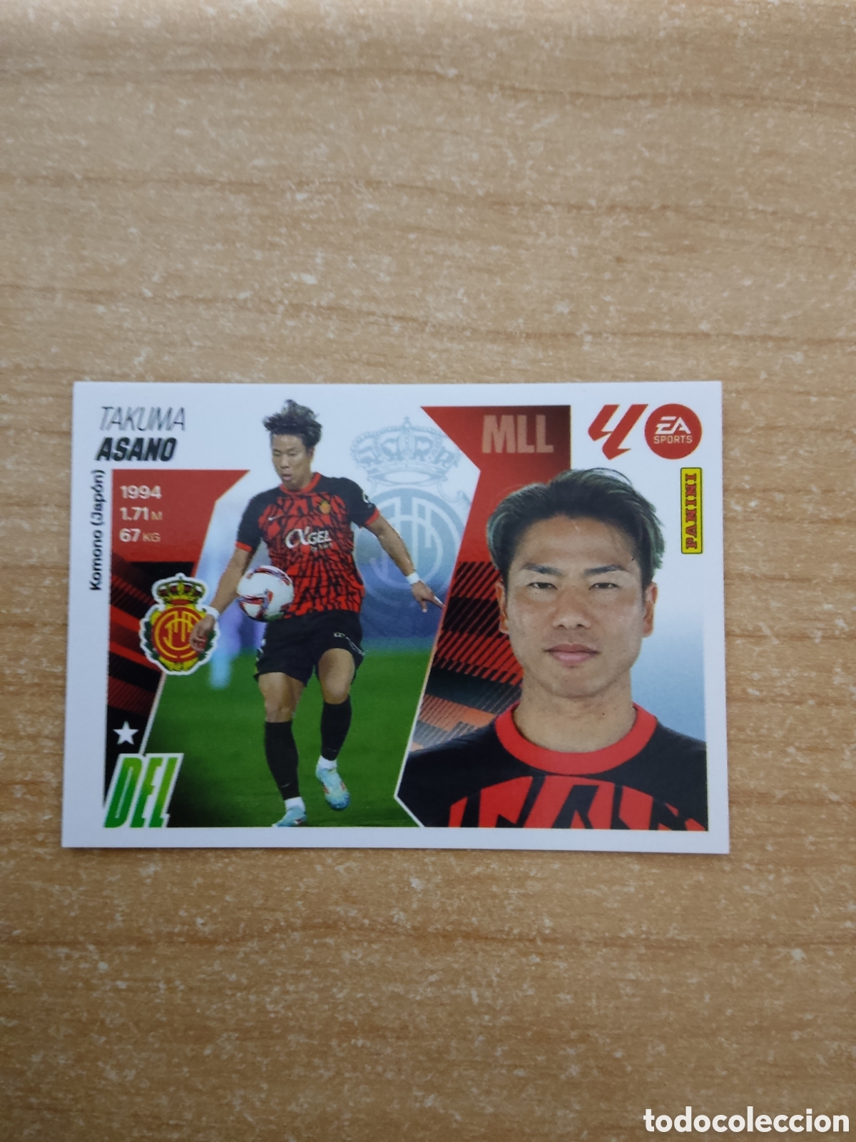 Cromos de f&uacute;tbol: 18 ASANO MALLORCA LIGA ESTE 2025 2026