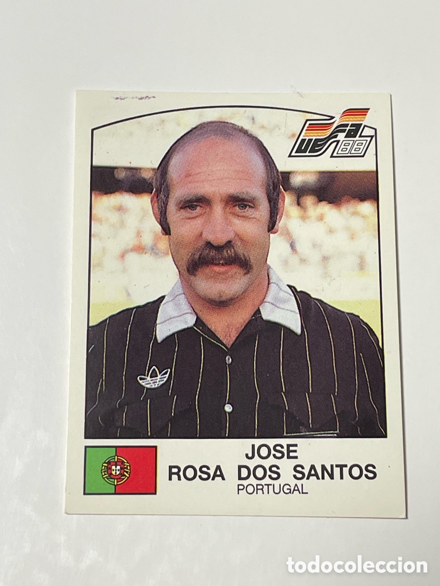 Cromos de f&uacute;tbol: Jos&eacute; Rosa Dos Santos &aacute;rbitro Panini EURO 88 #265