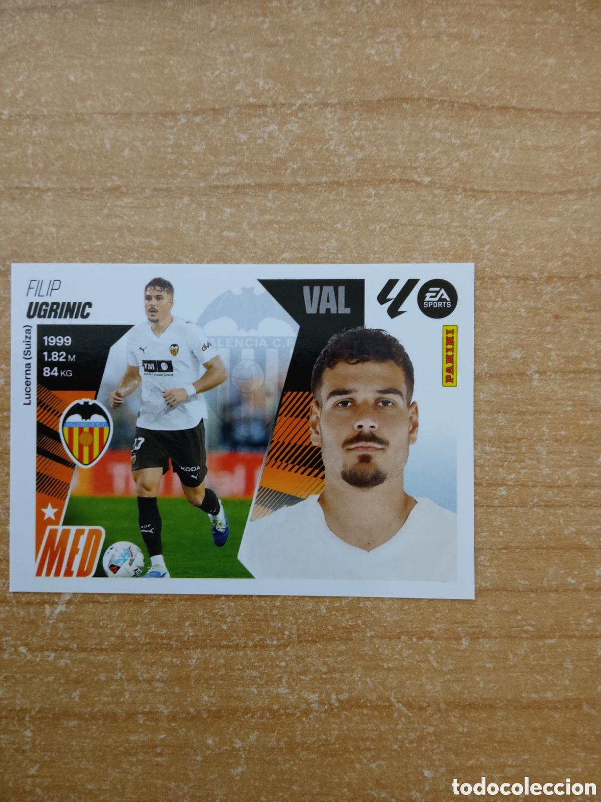 Cromos de f&uacute;tbol: 37 UGRINIC ULTIMO FICHAJE VALENCIA LIGA ESTE 2025 2026