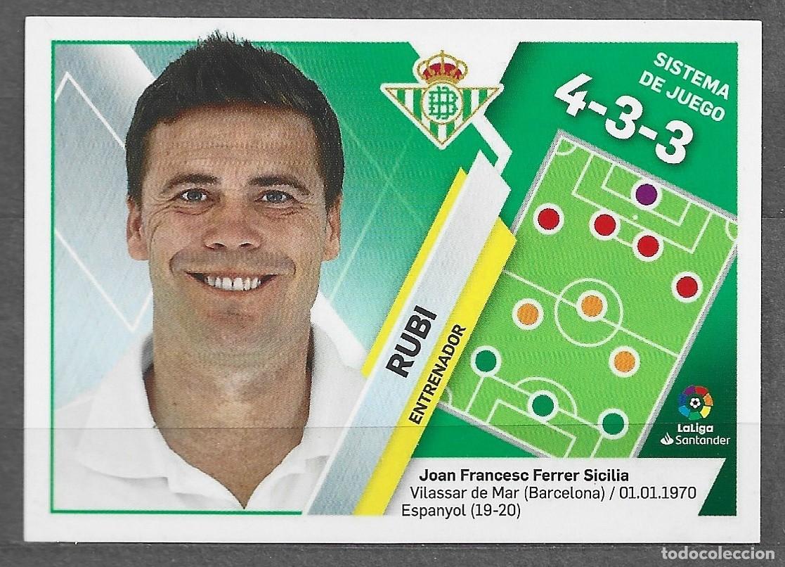 Cromos de f&uacute;tbol: Liga este 19/20 - Rubi - N&ordm; 10 - Real Betis - ( Entrenadores )