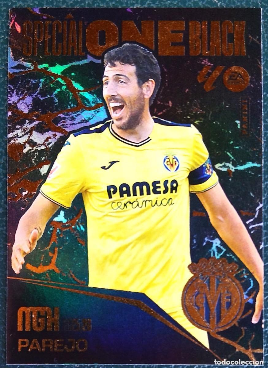 Cromos de f&uacute;tbol: PAREJO VILLARREAL CF SPECIAL ONE BLACK FICHAS ALBUM MEGACRACKS 2025 2026 MGK 25 26