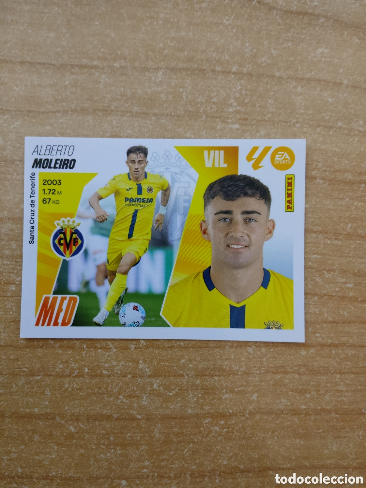 Cromos de f&uacute;tbol: 15 ALBERTO MOLEIRO &Uacute;LTIMO FICHAJE VILLARREAL LIGA ESTE 2025 2026