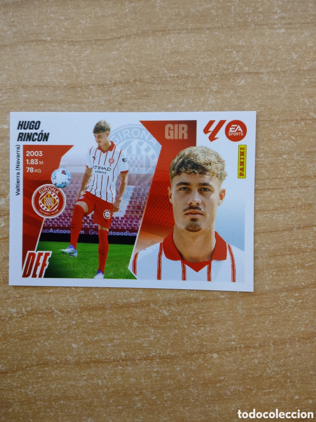 Cromos de f&uacute;tbol: 13 HUGO RINCON ULTIMO FICHAJE GIRONA LIGA ESTE 2025 2026