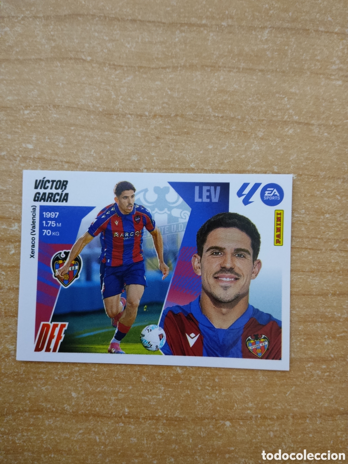 Cromos de f&uacute;tbol: 5 BIS VICTOR GARCIA LEVANTE LIGA ESTE 2025 2026