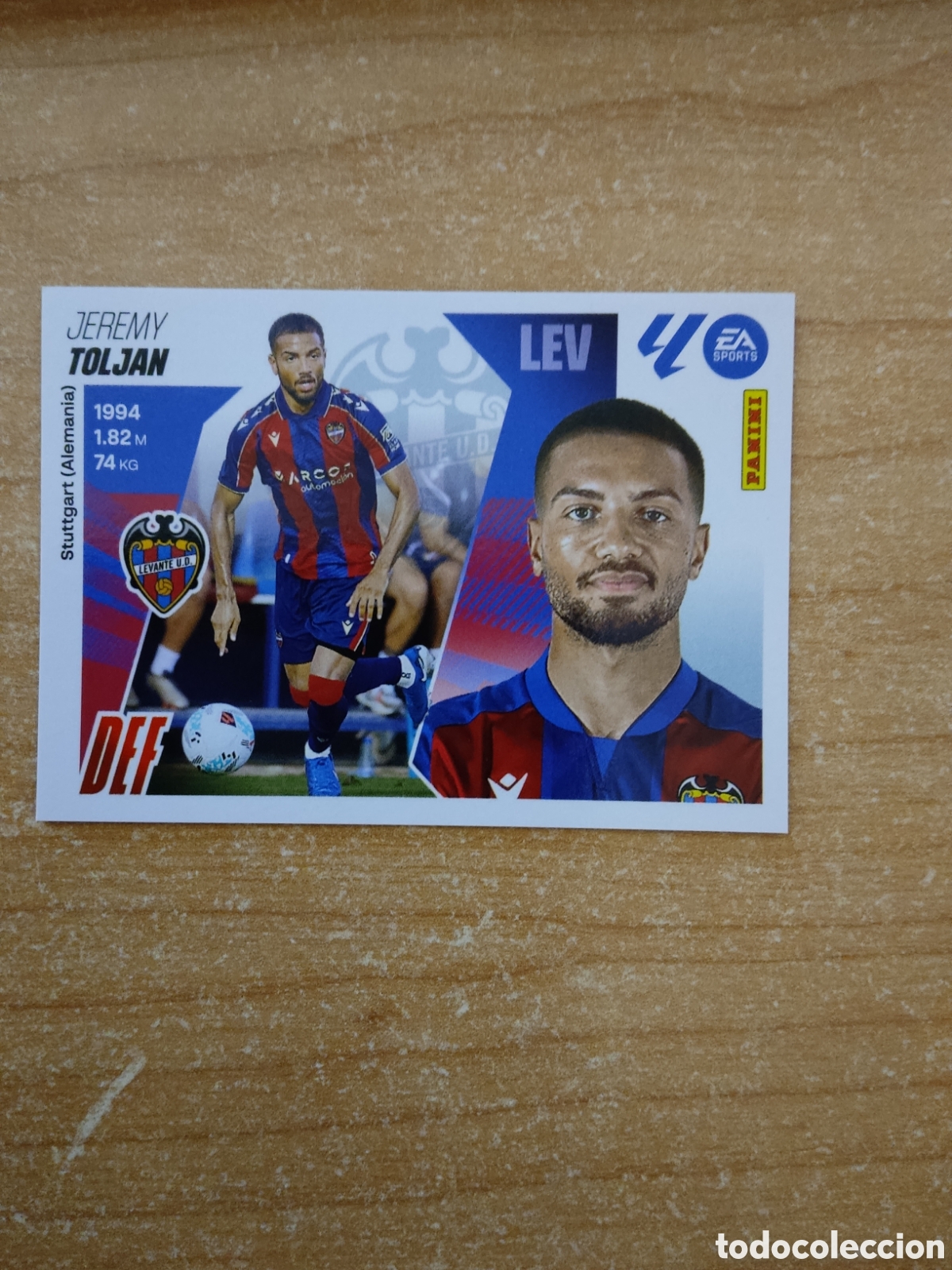 Cromos de f&uacute;tbol: 6 TOLJAN ULTIMO FICHAJE LEVANTE LIGA ESTE 2025 2026