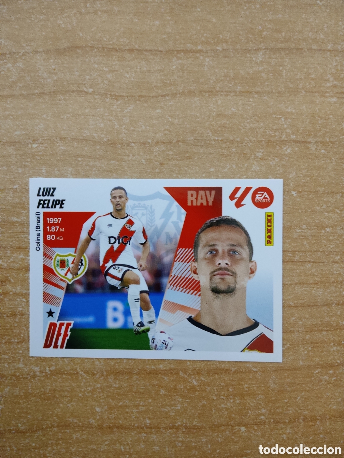 Cromos de f&uacute;tbol: 47 LUIZ FELIPE ULTIMO FICHAJE RAYO VALLECANO LIGA ESTE 2025 2026