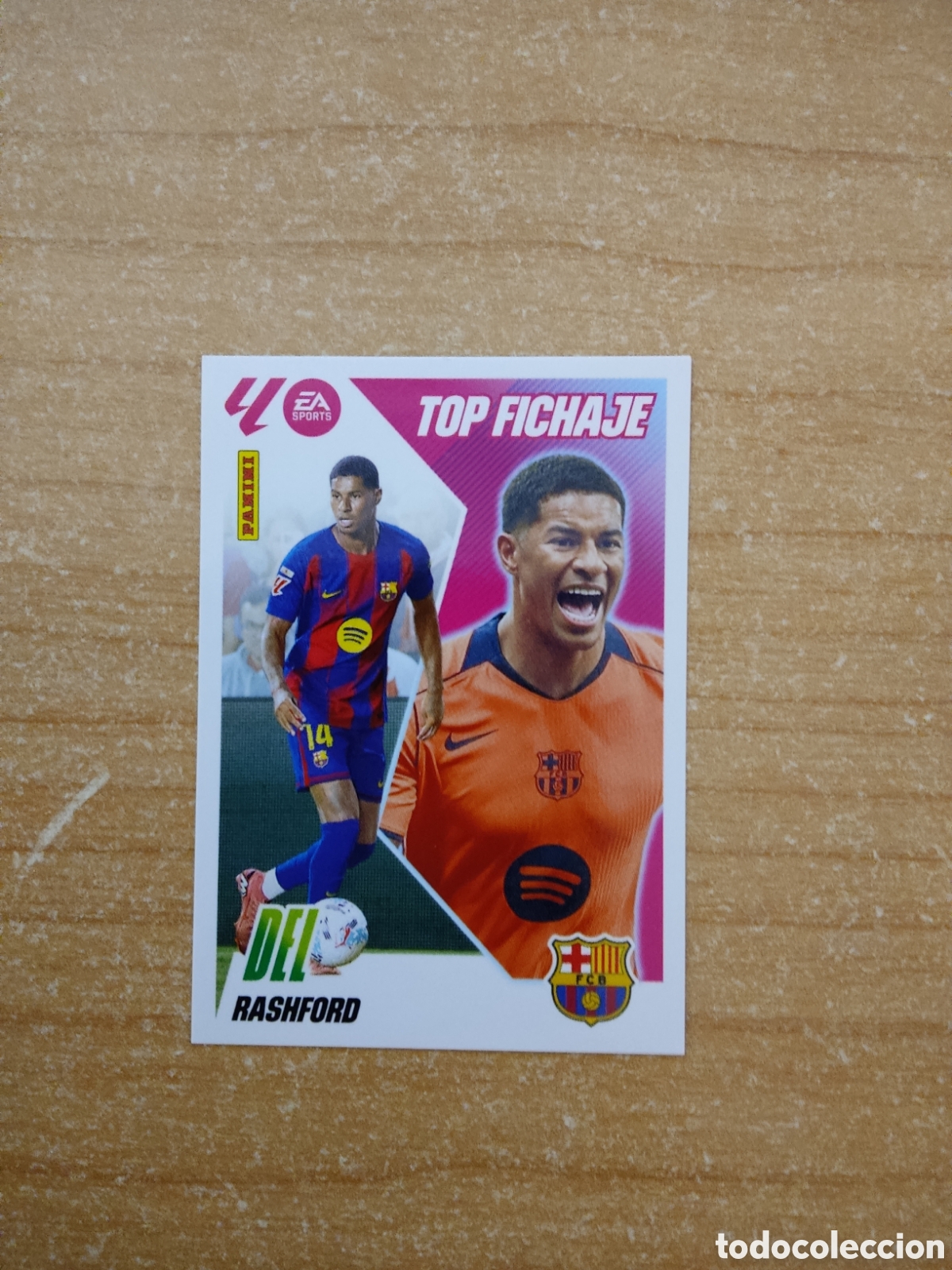 Cromos de f&uacute;tbol: 69 RASHFORD TOP FICHAJE BARCELONA LIGA ESTE 2025 2026