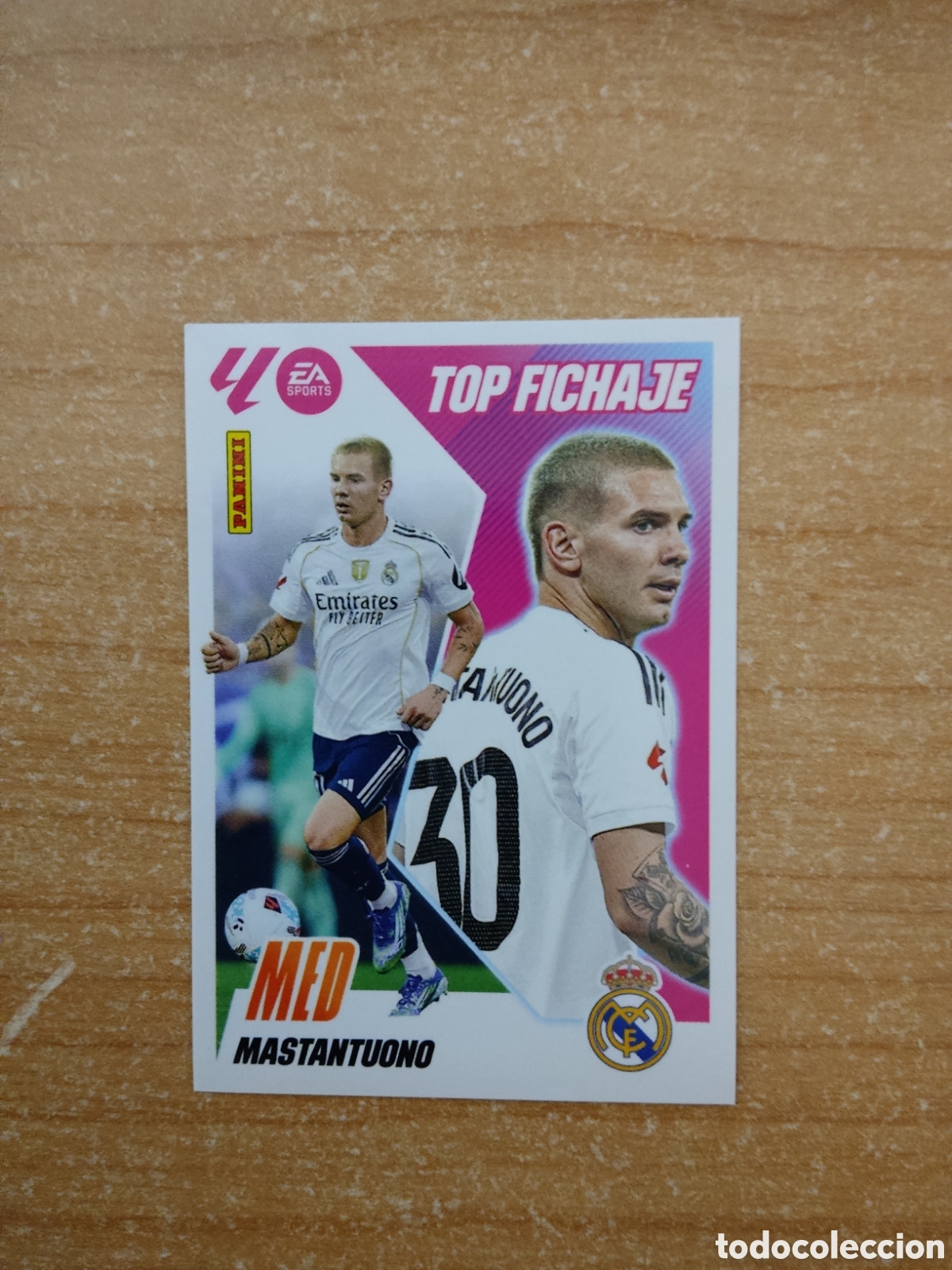 Cromos de f&uacute;tbol: 68 MASTANTUONO TOP FICHAJE REAL MADRID LIGA ESTE 2025 2026