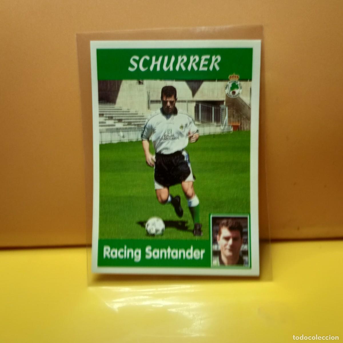 Cromos de f&uacute;tbol: PANINI SPORTS; MEGACRACKS 1997 1998 97 98 RACING DE SANTANDER SCHURRER 197