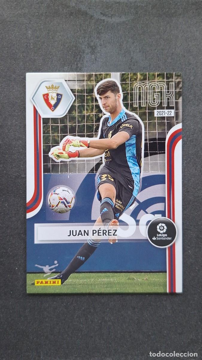 Cromos de f&uacute;tbol: L1 JUAN PEREZ C. A. OSASUNA 255 PANINI MEGACRACKS 2021 2022 21 22