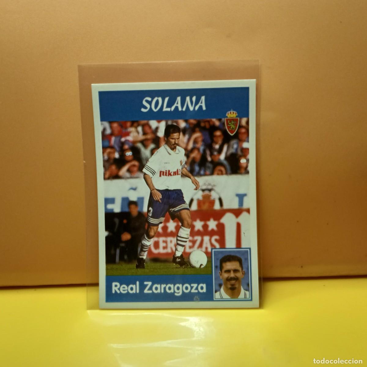 Cromos de f&uacute;tbol: PANINI SPORTS; MEGACRACKS 1997 1998 97 98 REAL ZARAGOZA SOLANA 214