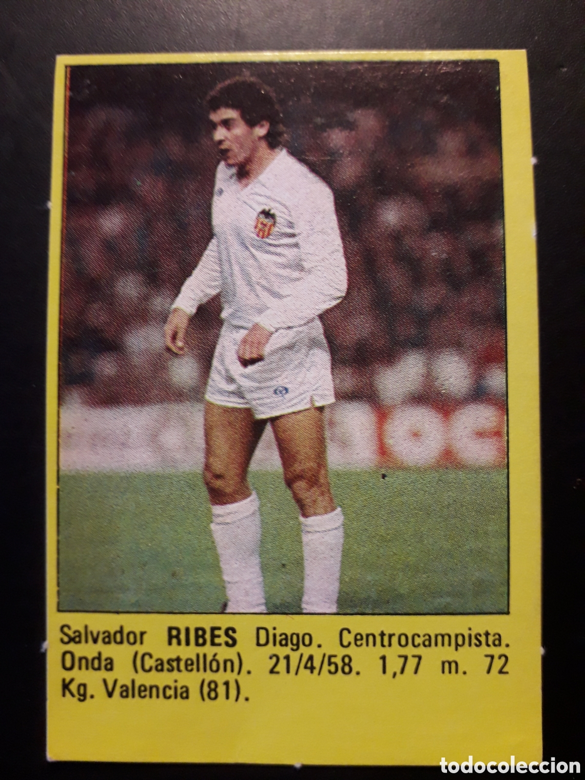 Cromos de f&uacute;tbol: RIBES VALENCIA CF SUPER F&Uacute;TBOL 84 83-84 1983-1984 ROLL&Aacute;N DESPEGADO PEDIDO M&Iacute;NIMO 3&euro;