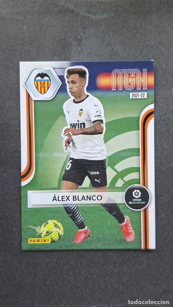Cromos de f&uacute;tbol: L1 ALEX BLANCO VALENCIA C. F. 338 PANINI MEGACRACKS 2021 2022 21 22