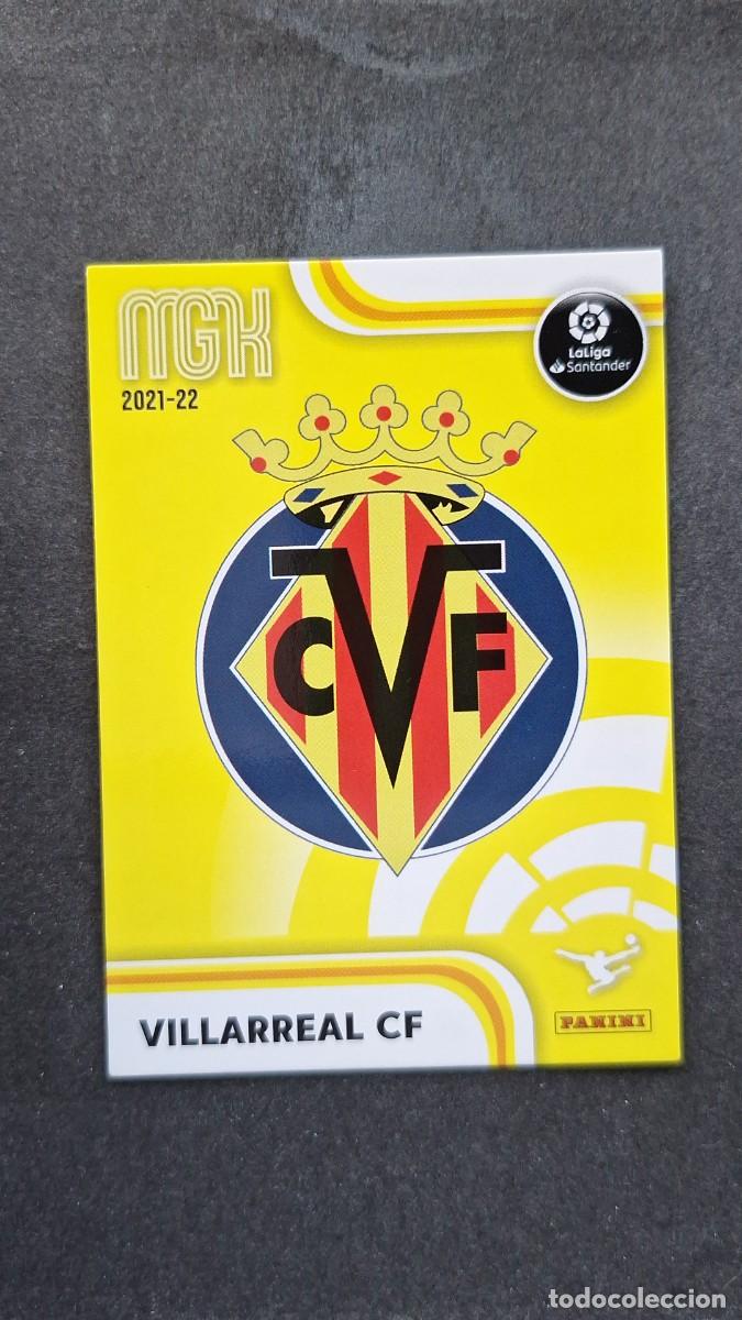 Cromos de f&uacute;tbol: L1 ESCUDO VILLARREAL C. F. 343 PANINI MEGACRACKS 2021 2022 21 22