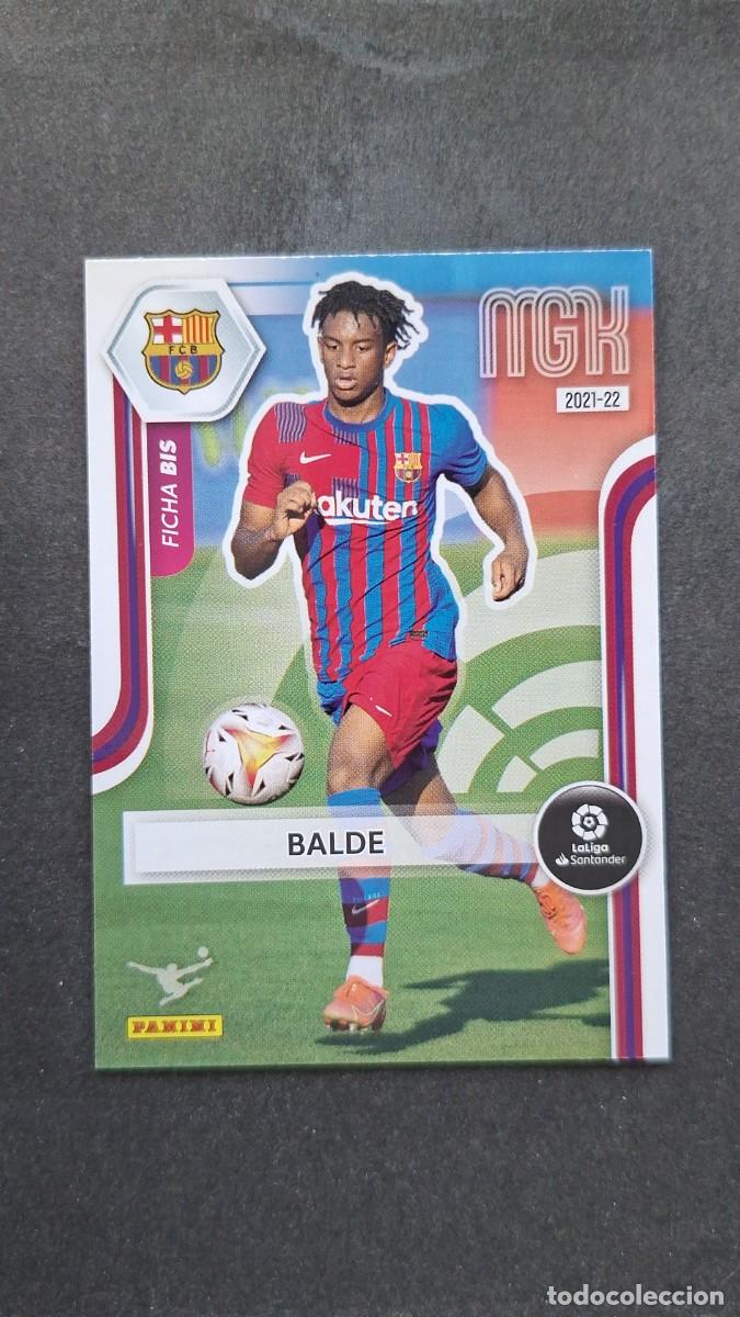 Cromos de f&uacute;tbol: L1 BALDE F. C. BARCELONA 63 FICHA BIS PANINI MEGACRACKS 2021 2022 21 22