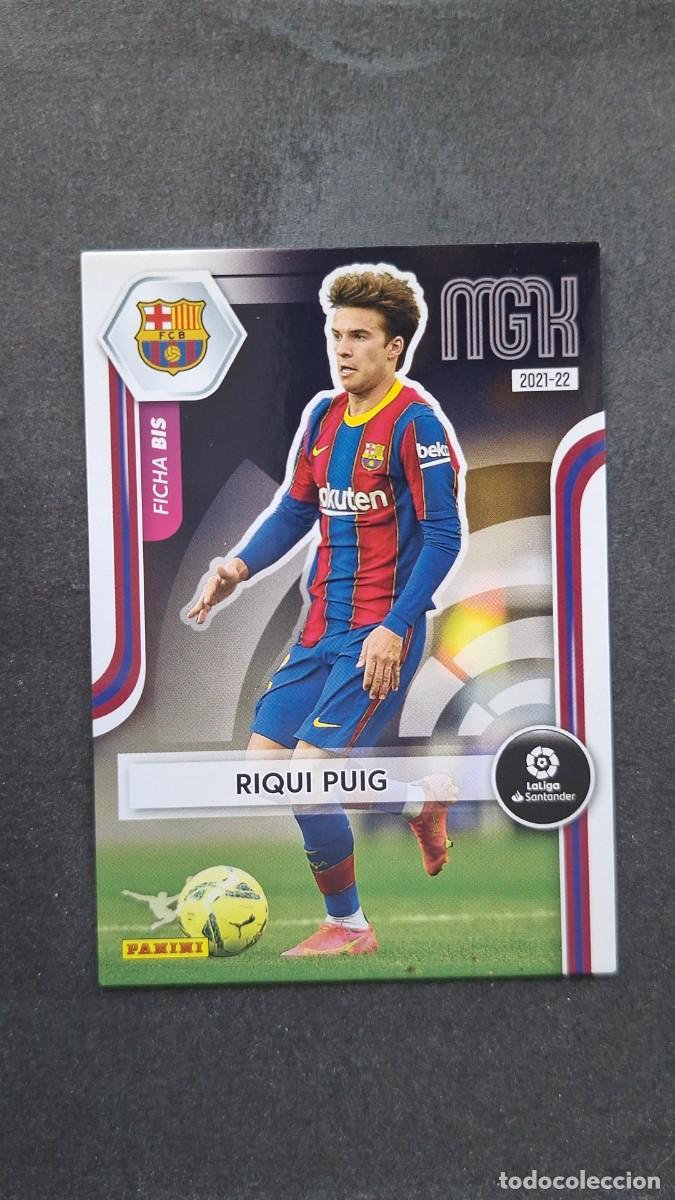 Cromos de f&uacute;tbol: L1 RIQUI PUIG F. C. BARCELONA 66 FICHA BIS PANINI MEGACRACKS 2021 2022 21 22