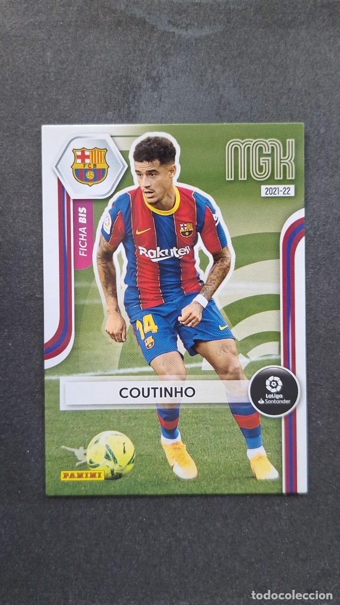 Cromos de f&uacute;tbol: L1 COUTINHO F. C. BARCELONA 69 FICHA BIS PANINI MEGACRACKS 2021 2022 21 22