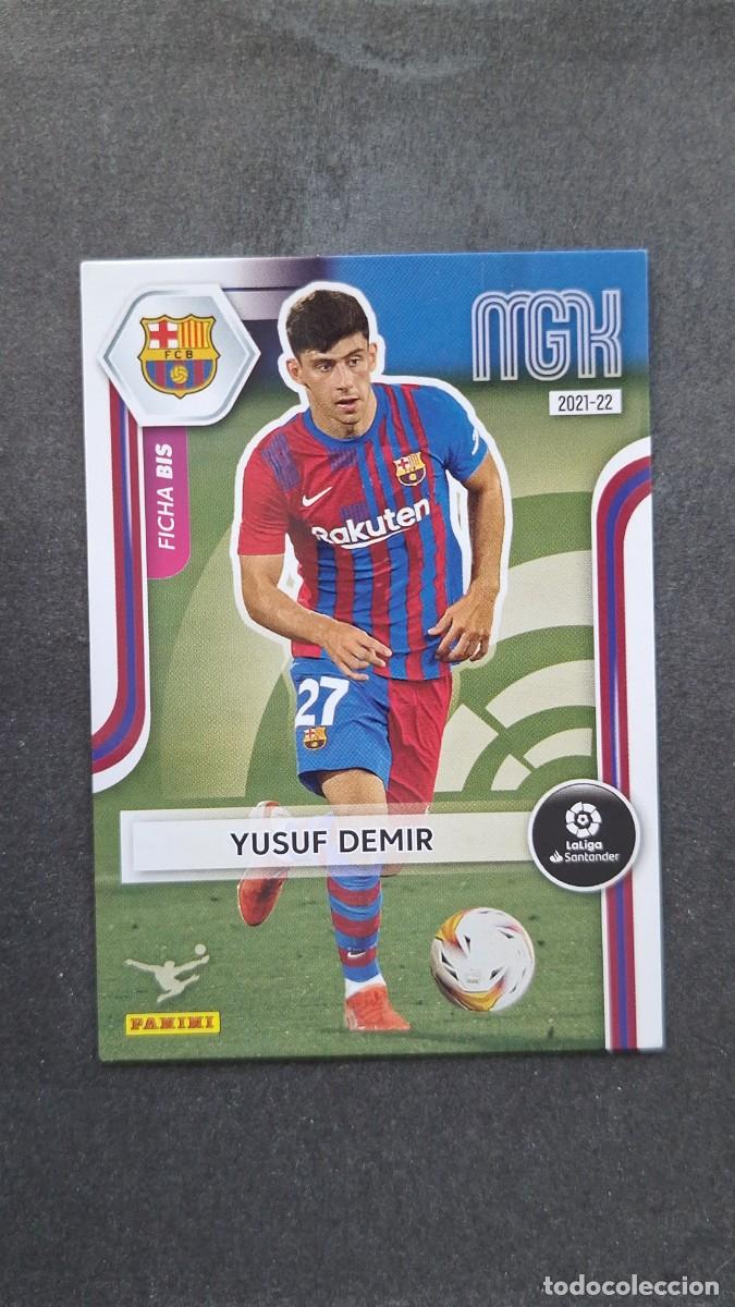 Cromos de f&uacute;tbol: L1 YUSUF DEMIR F. C. BARCELONA 71 FICHA BIS PANINI MEGACRACKS 2021 2022 21 22
