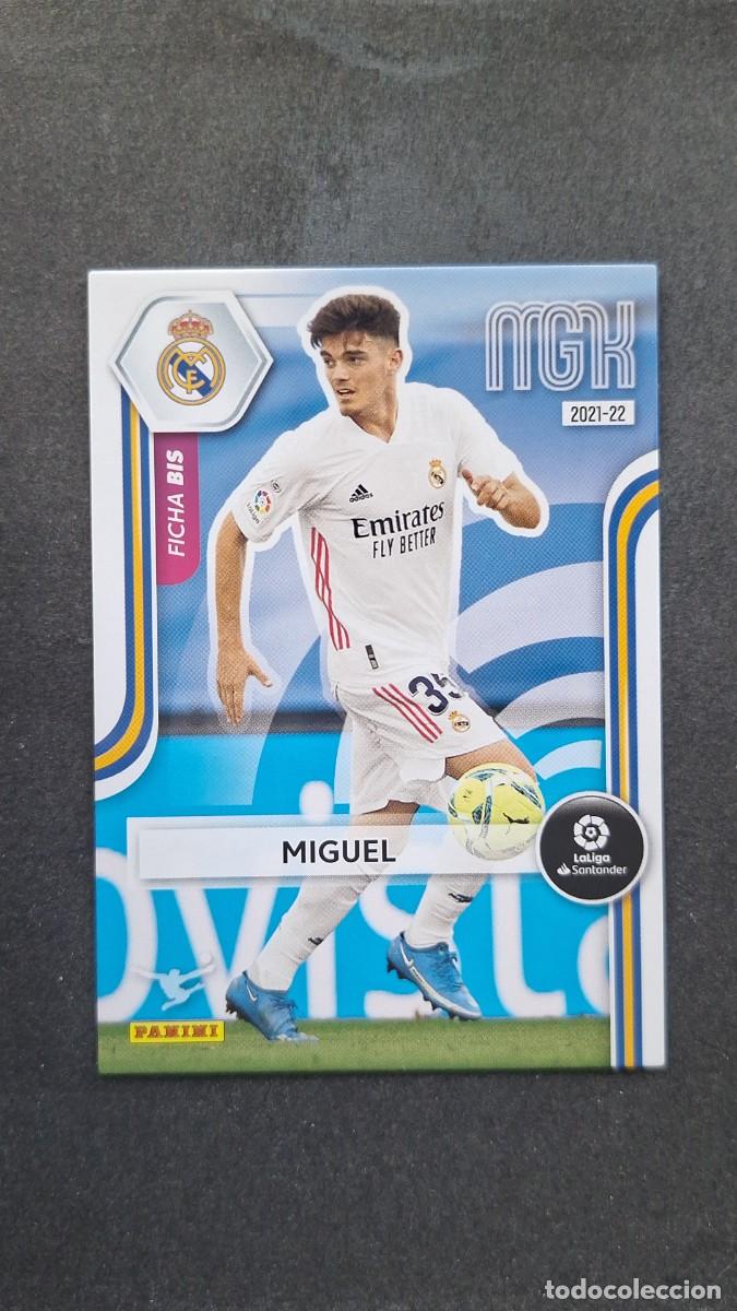 Cromos de Futebol: L1 MIGUEL REAL MADRID 221 FICHA BIS PANINI MEGACRACKS 2021 2022 21 22