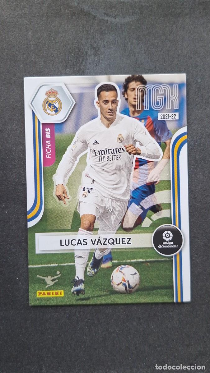 Cromos de Futebol: L1 LUCAS VAZQUEZ REAL MADRID 223 FICHA BIS PANINI MEGACRACKS 2021 2022 21 22