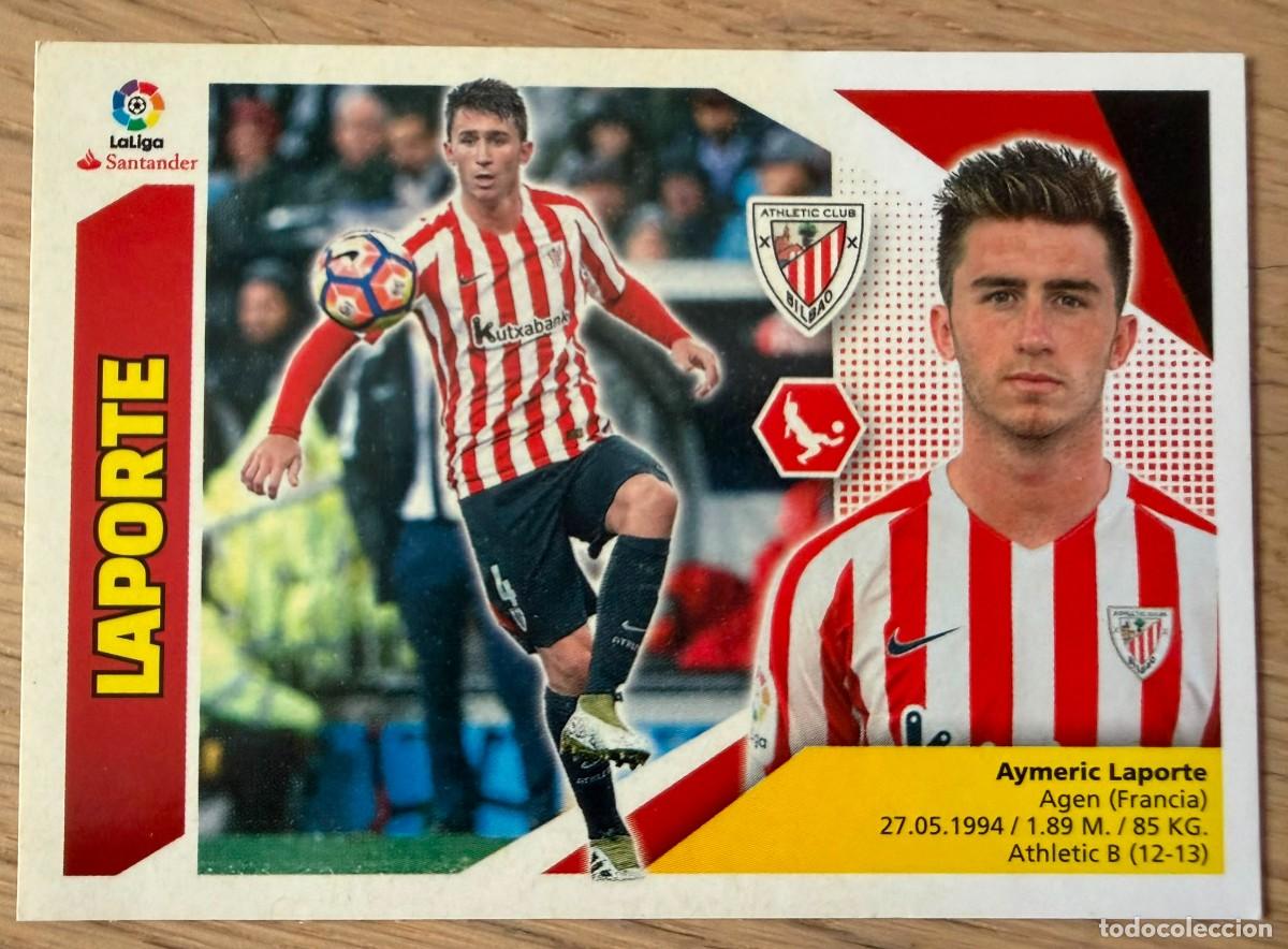 Cartes &agrave; collectionner de Football: 6 LAPORTE ATHLETIC BILBAO 17 18 2017 2018 LIGA SANTANDER COLECCIONES ESTE SIN PEGAR STICKER