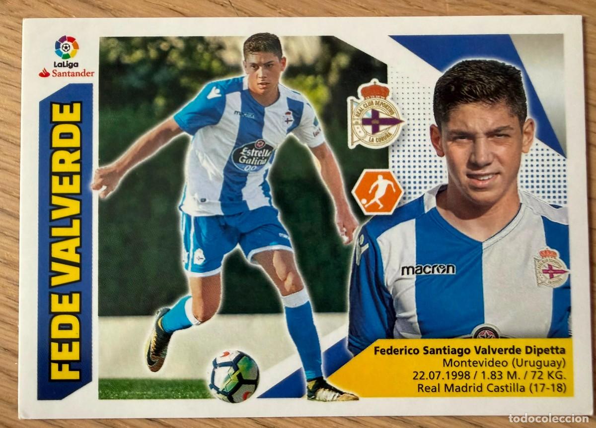 Cromos de f&uacute;tbol: 12B 12 B FEDE VALVERDE DEPORTIVO CORU&Ntilde;A 17 18 2017 2018 LIGA SANTANDER COLECCIONES ESTE SIN PEGAR