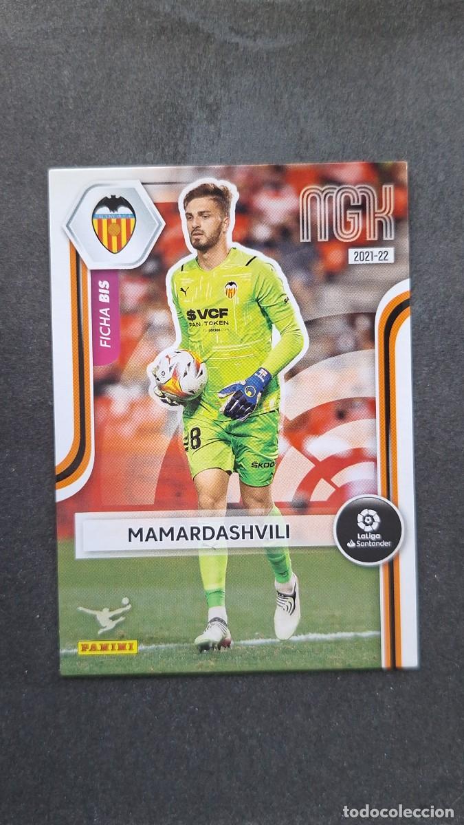 Cromos de f&uacute;tbol: L1 MAMARDASHVILI VALENCIA C. F. 327 FICHA BIS PANINI MEGACRACKS 2021 2022 21 22