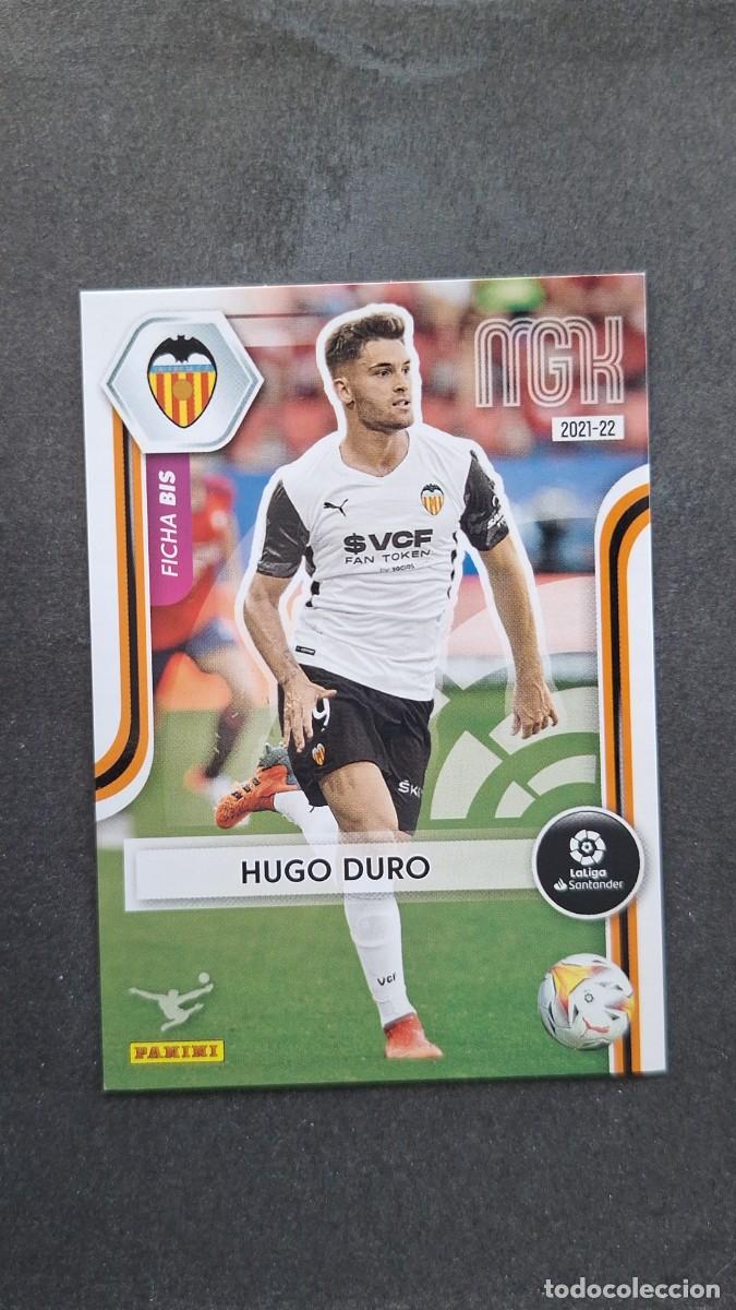 Cromos de f&uacute;tbol: L1 HUGO DURO VALENCIA C. F. 338 FICHA BIS PANINI MEGACRACKS 2021 2022 21 22