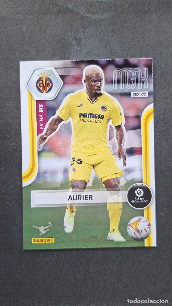 Cromos de f&uacute;tbol: L1 AURIER VILLARREAL C. F. 346 FICHA BIS PANINI MEGACRACKS 2021 2022 21 22