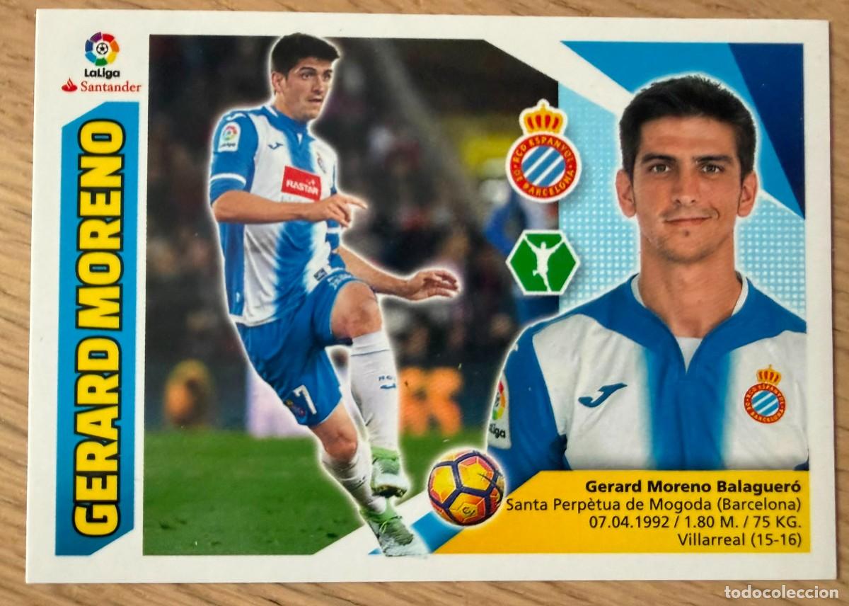 Cromos de f&uacute;tbol: 14 GERARD MORENO ESPANYOL 17 18 2017 2018 LIGA SANTANDER COLECCIONES ESTE SIN PEGAR STICKER