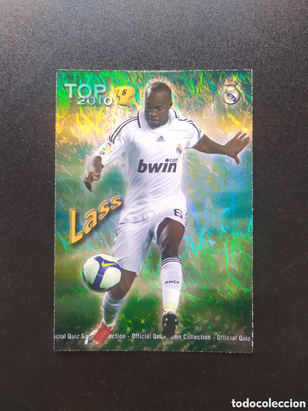 Cromos de f&uacute;tbol: Mundicromo fichas Liga 2009 2010 09 10 Lass top brillo jaspeado verde n&deg; 586 Real Madrid