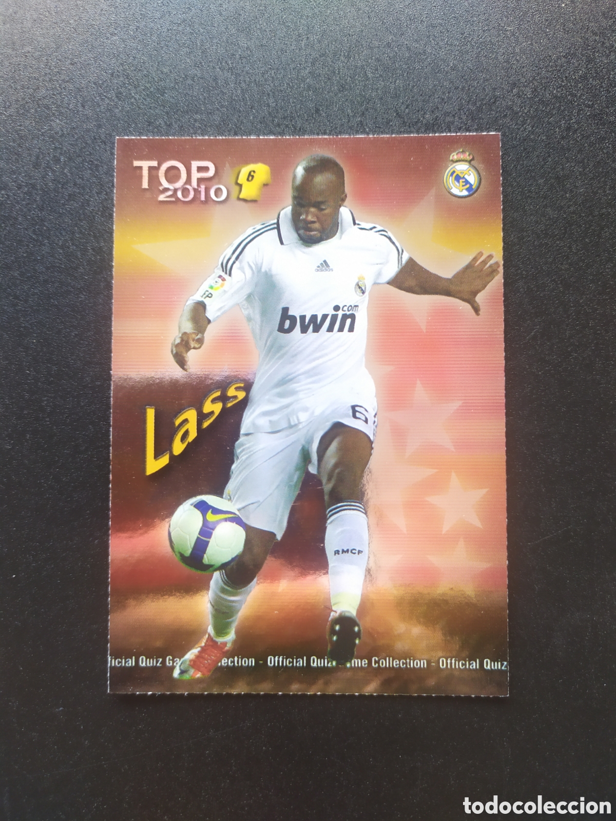 Cromos de f&uacute;tbol: Mundicromo fichas Liga 2009 2010 09 10 Lass top brillo rojo n&deg; 586 Real Madrid