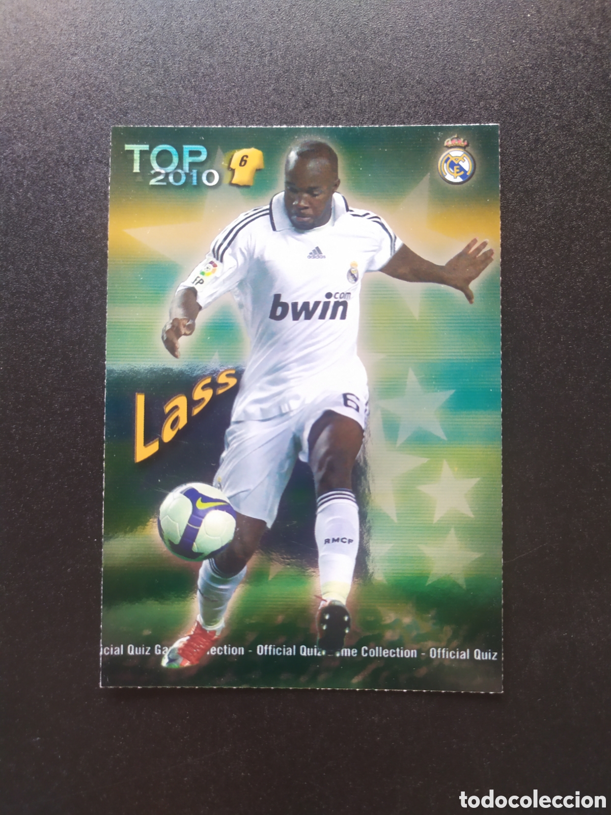 Cromos de f&uacute;tbol: Mundicromo fichas Liga 2009 2010 09 10 Lass top brillo verde n&deg; 586 Real Madrid