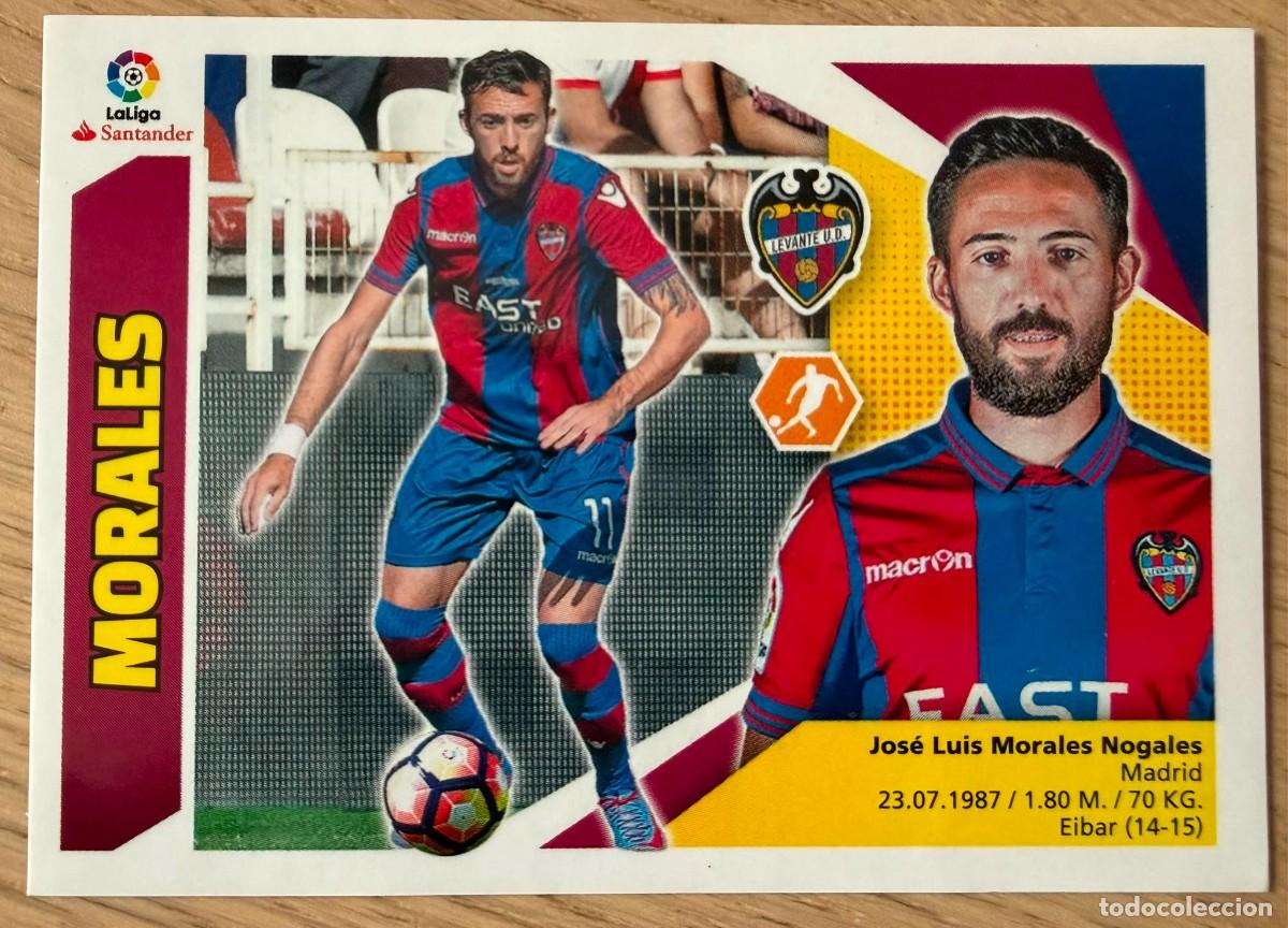 Cromos de f&uacute;tbol: 11 MORALES LEVANTE 17 18 2017 2018 LIGA SANTANDER COLECCIONES ESTE SIN PEGAR STICKER