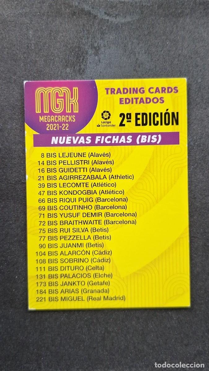 Cromos de f&uacute;tbol: L1 INDICE 2&ordf; EDICION PANINI MEGACRACKS 2021 2022 21 22