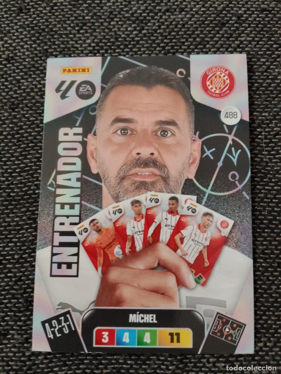 Cromos de f&uacute;tbol: 488 Michel Girona entrenador Adrenalyn 2025-26